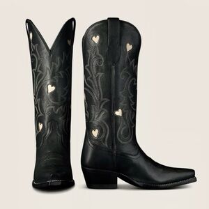 Tecovas Midnight Hearts Cowhide boots